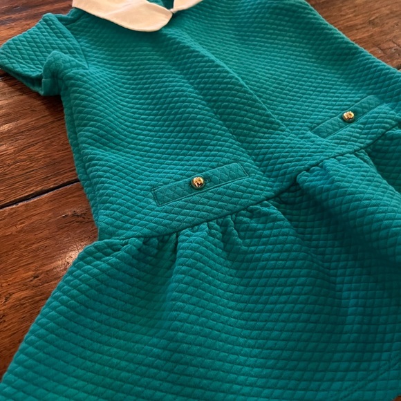 Janie & Jack preppy green school dress 12-18mo - Picture 2 of 3